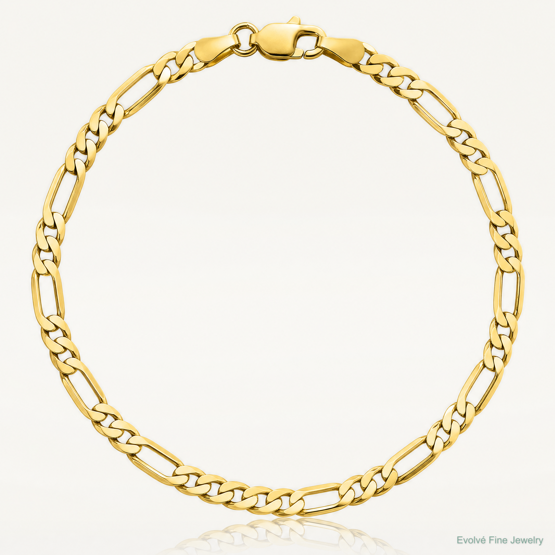 14k 3mm Flat Figaro Chain - Lifestyle View