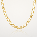 14k 4mm Flat Figaro Chain - Lifestyle View