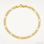 14k 4mm Flat Figaro Chain - Lifestyle View
