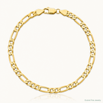 14k 5.25mm Flat Figaro Chain - Lifestyle View
