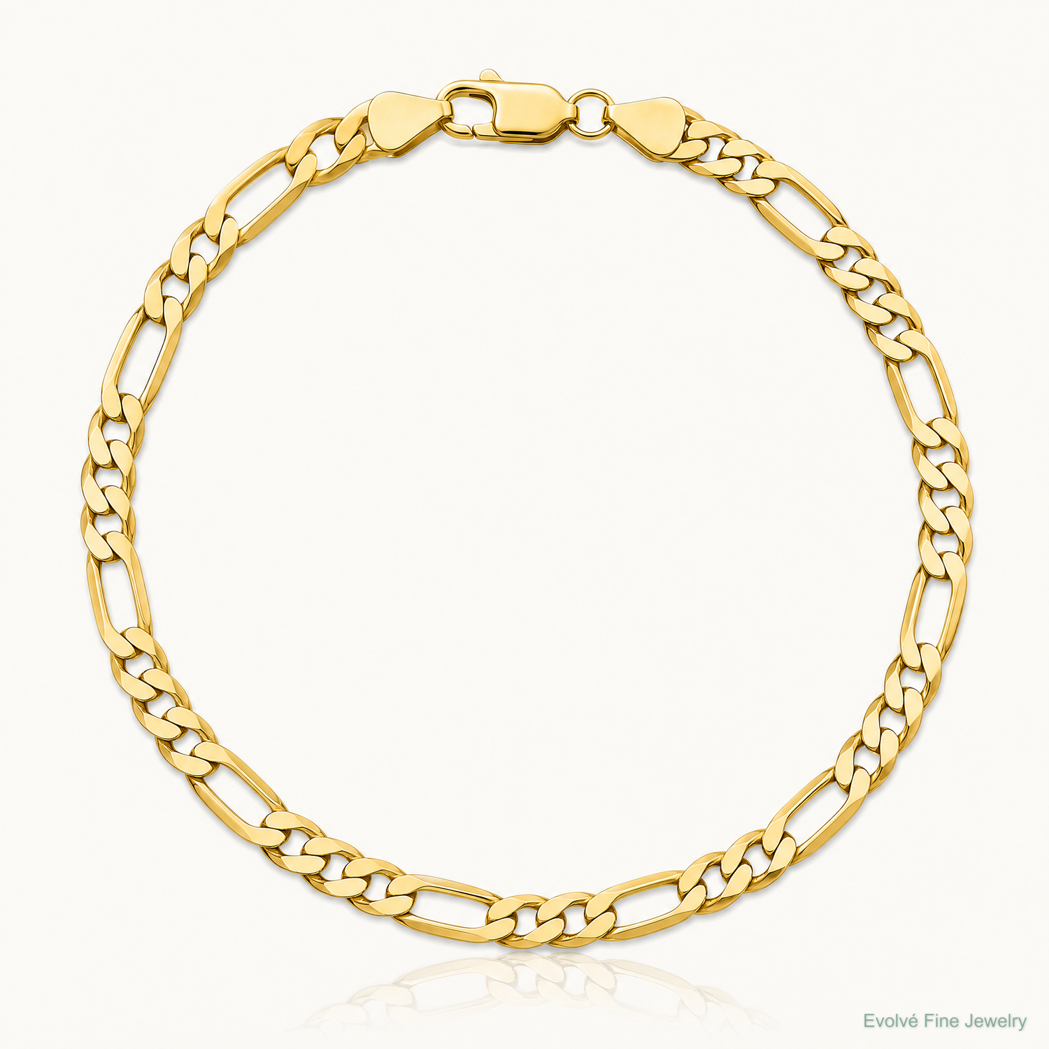 14k 5.25mm Flat Figaro Chain - Lifestyle View