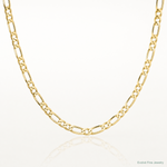 14k 6.25mm Flat Figaro Chain - Lifestyle View