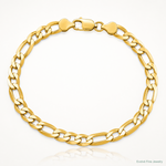 14k 6.25mm Flat Figaro Chain - Lifestyle View