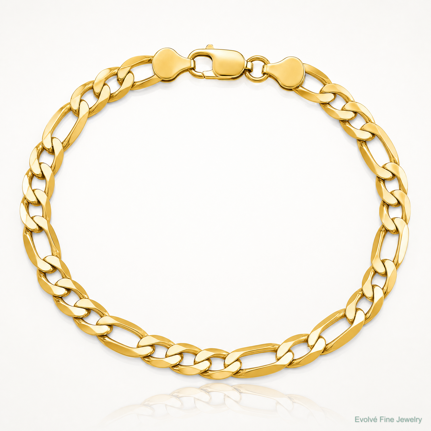 14k 6.25mm Flat Figaro Chain - Lifestyle View