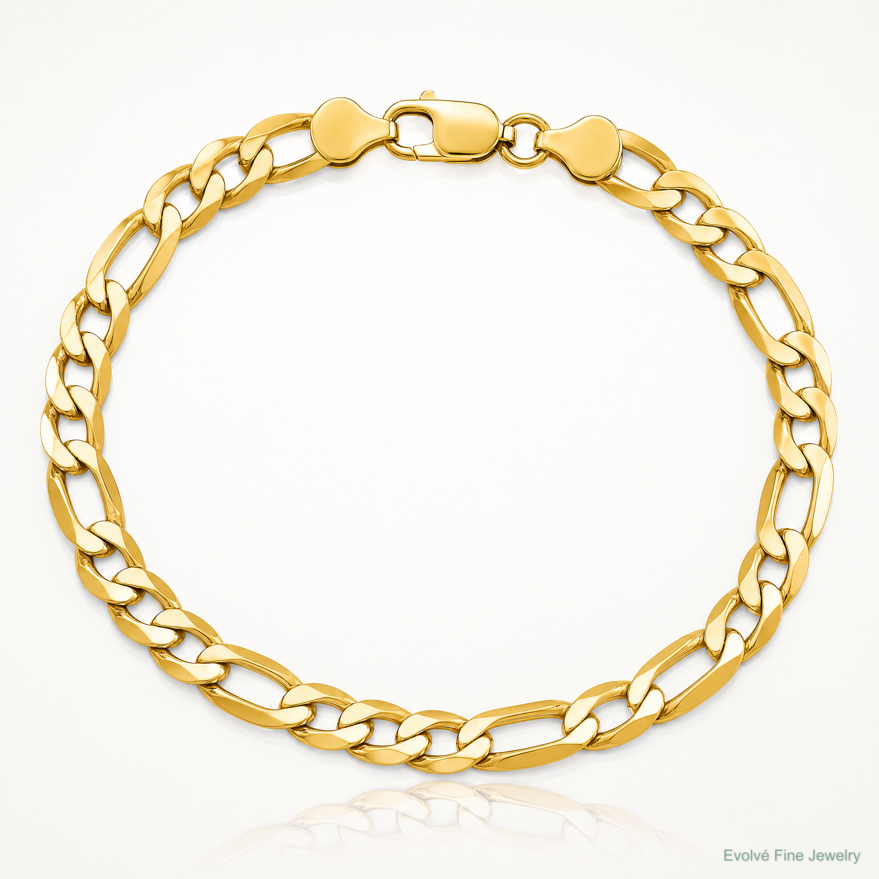 14k 6.25mm Flat Figaro Chain - Lifestyle View