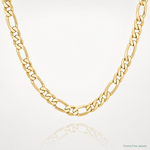 14k 7mm Flat Figaro Chain - Lifestyle View