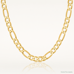 14k 8.75mm Flat Figaro Chain - Lifestyle View
