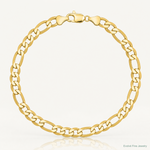 14k 8.75mm Flat Figaro Chain - Lifestyle View