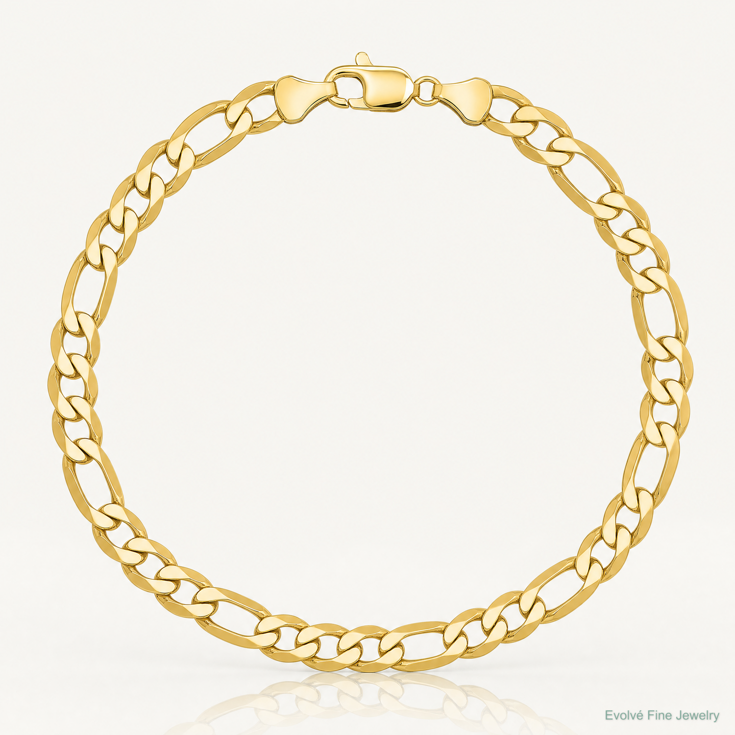 14k 8.75mm Flat Figaro Chain - Lifestyle View