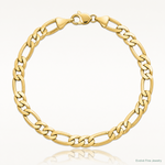 14k 10mm Flat Figaro Chain - Lifestyle View
