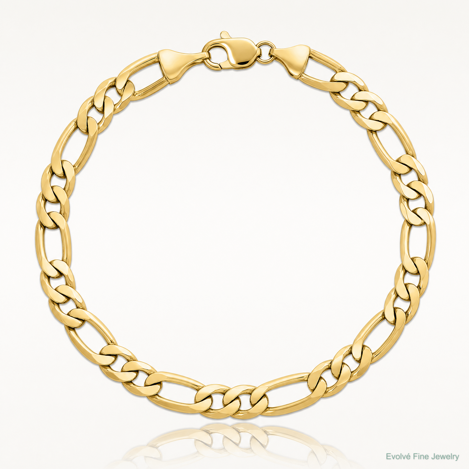 14k 10mm Flat Figaro Chain - Lifestyle View