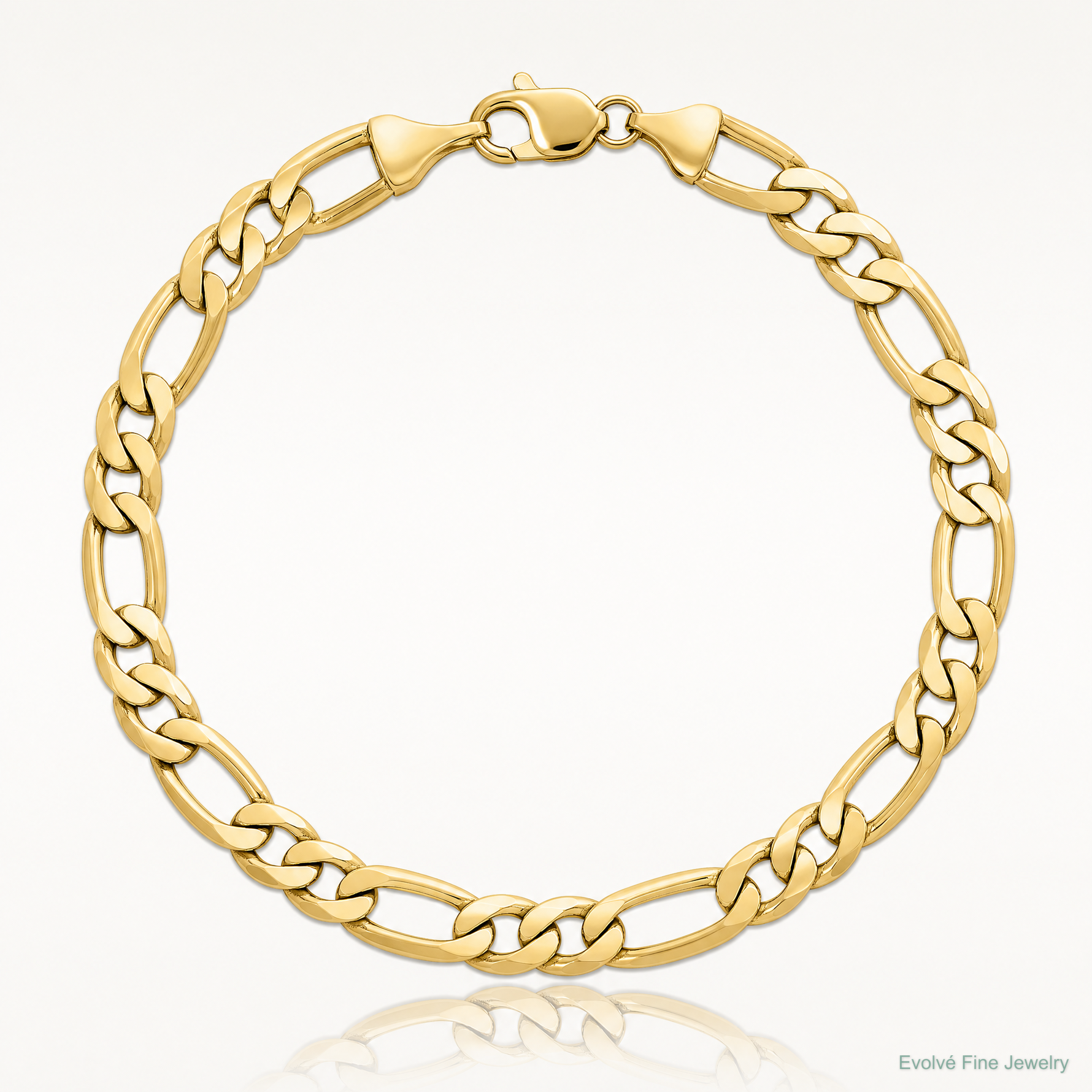 14k 10mm Flat Figaro Chain - Lifestyle View