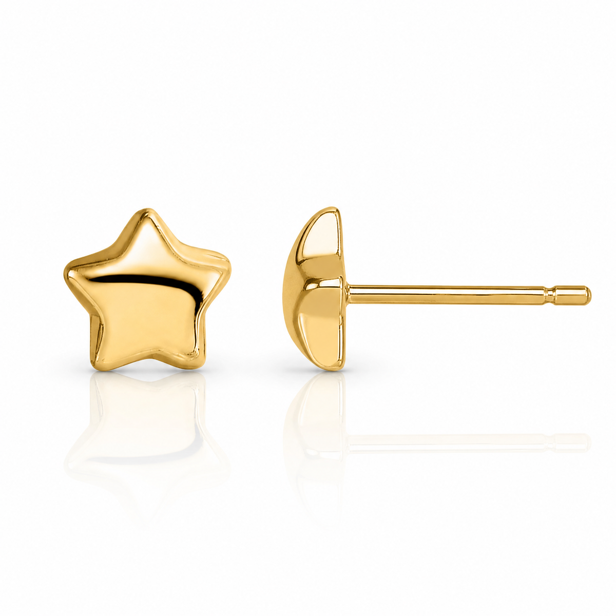 14k Madi K Star Post Earrings - Lifestyle View