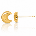 14k Madi K Moon Post Earrings - Lifestyle View