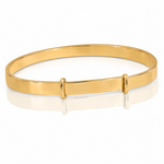 14K Madi K Polished Expandable Baby Bangle - Lifestyle View
