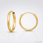 14k Madi K Endless Hoop Earrings - Lifestyle View