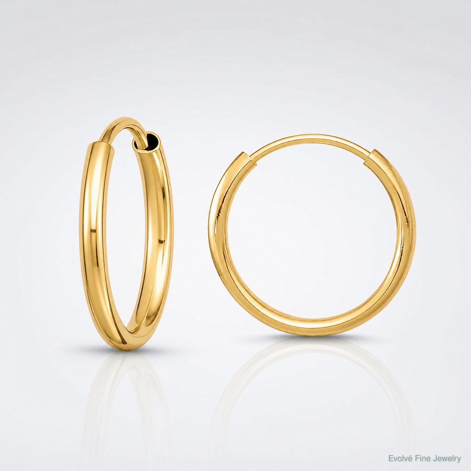 14k Madi K Endless Hoop Earrings - Lifestyle View