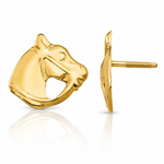 14k Madi K Horse Head Earrings - Lifestyle View