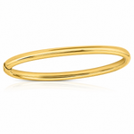 14k Madi K 2.5mm Slip-on Baby Bangle - Lifestyle View