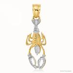14K with White Rhodium Lobster Charm - Lifestyle View