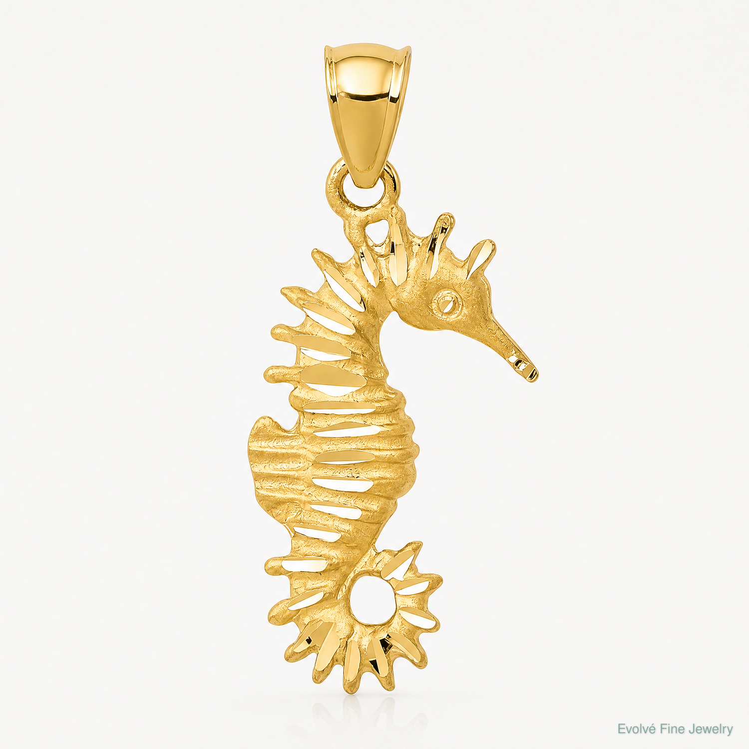 14K Seahorse Pendant - Lifestyle View
