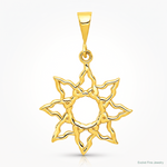 14k Sun Charm - Lifestyle View