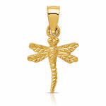 14K Dragonfly Pendant - Lifestyle View
