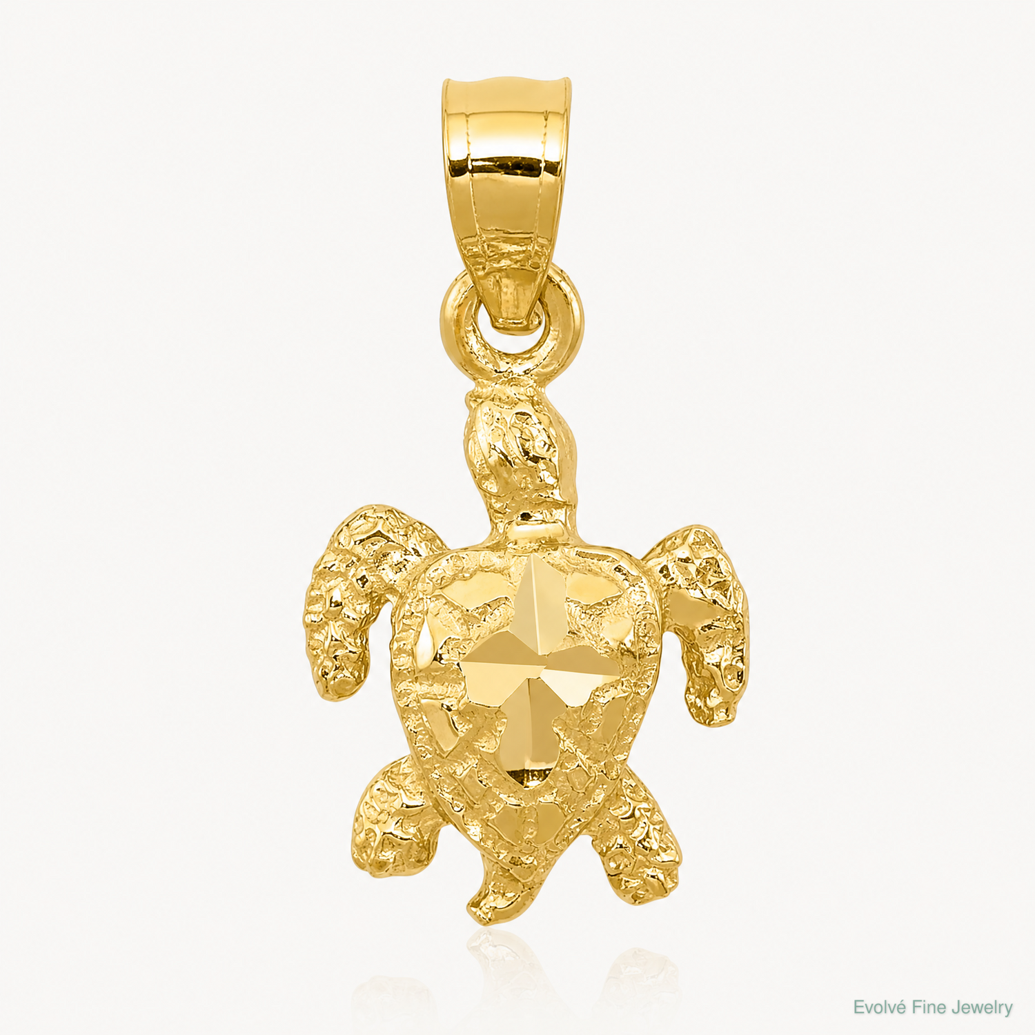 14K Turtle Pendant - Lifestyle View