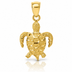 14K Turtle Pendant - Lifestyle View