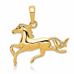 14k Horse Pendant - Lifestyle View