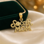 14K SOCCER MOM Charm - Lifestyle View