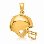 14k Football Helmet Charm - Lifestyle View