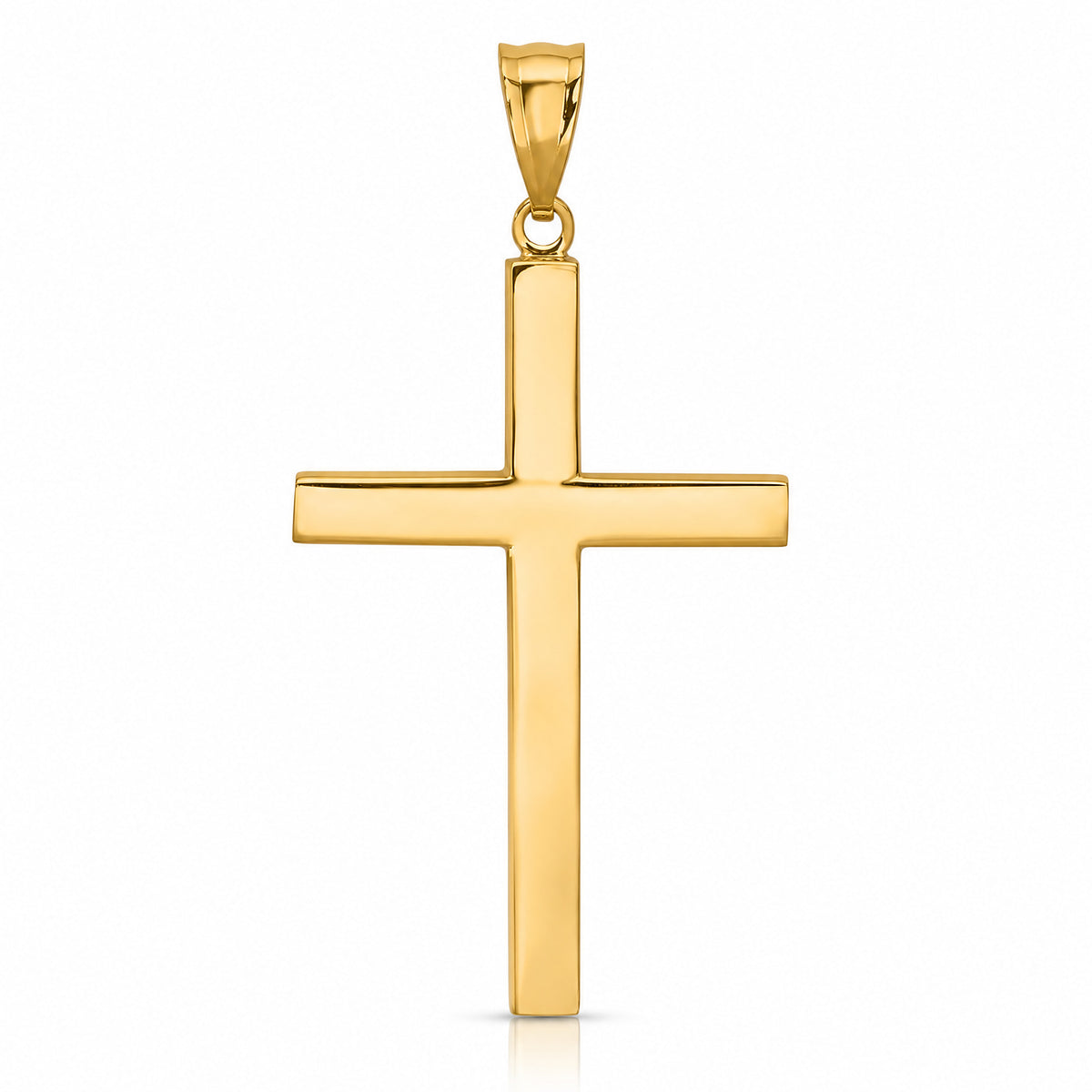14K Latin Cross Pendant - Lifestyle View