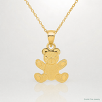 14k Teddy Bear Pendant - Lifestyle View