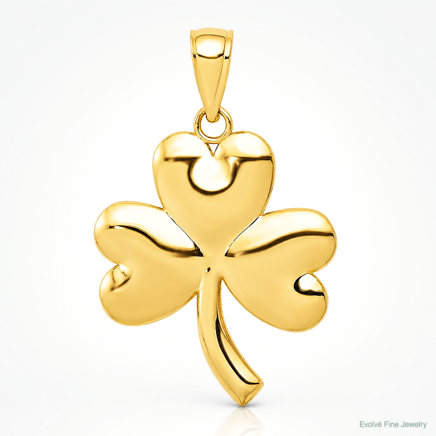 14k Shamrock Charm - Lifestyle View