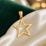 14k Star Charm - Lifestyle View