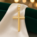 14k Cross Pendant - Lifestyle View