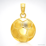 14k Soccer Ball Charm - Lifestyle View