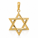 14K Star of David Pendant - Lifestyle View