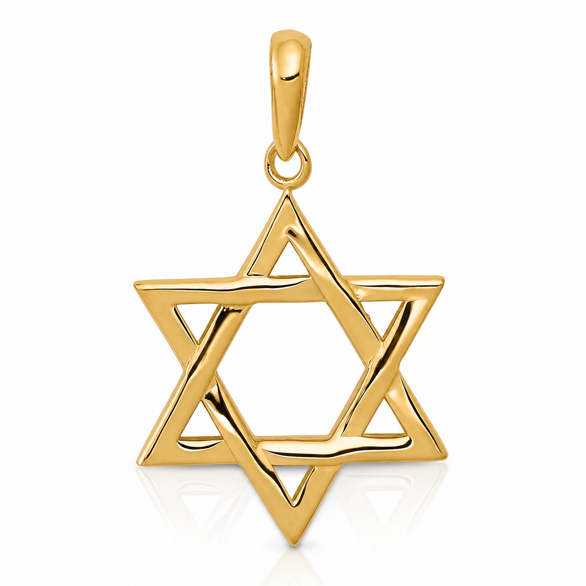 14K Star of David Pendant - Lifestyle View