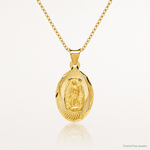 14k Our Lady of Guadalupe Pendant - Lifestyle View