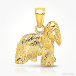 14K Cocker Spaniel Dog Charm - Lifestyle View