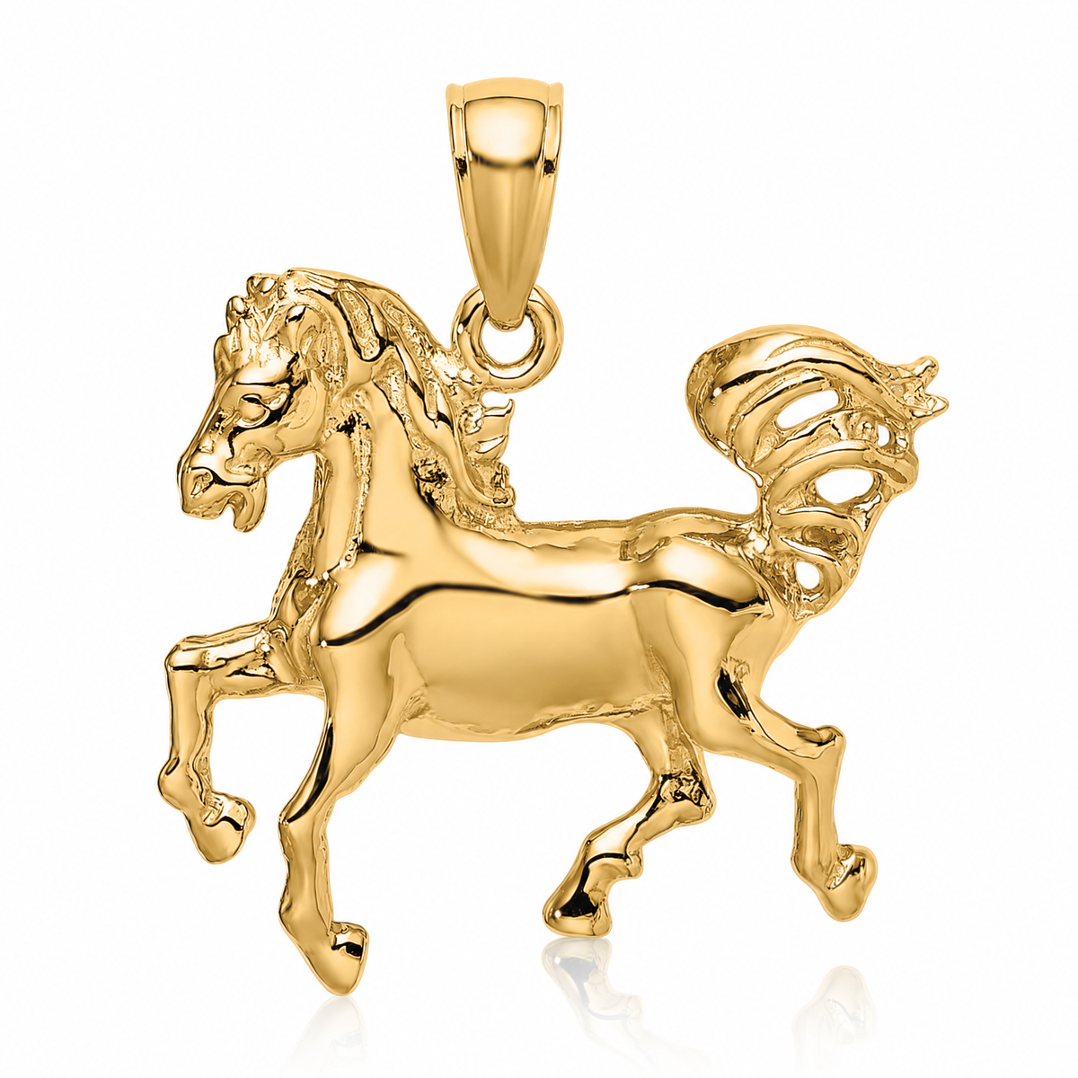 14K Horse Charm - Lifestyle View