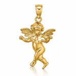 14K Guardian Angel Walking Charm - Lifestyle View