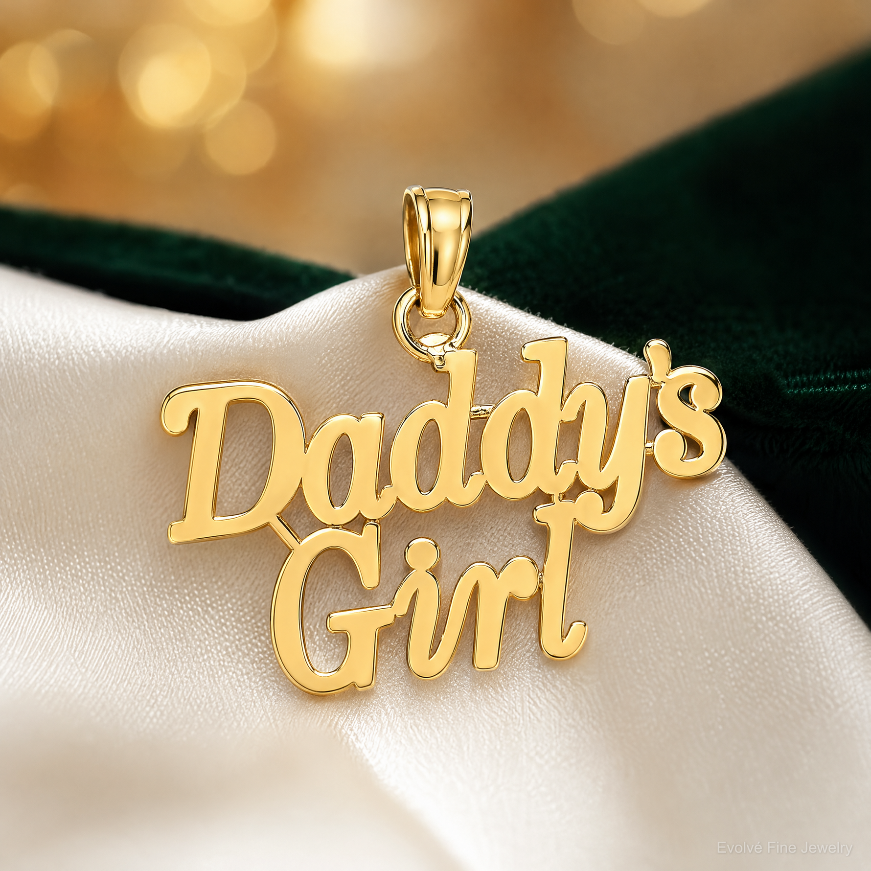 14K DADDY'S GIRL Charm - Lifestyle View