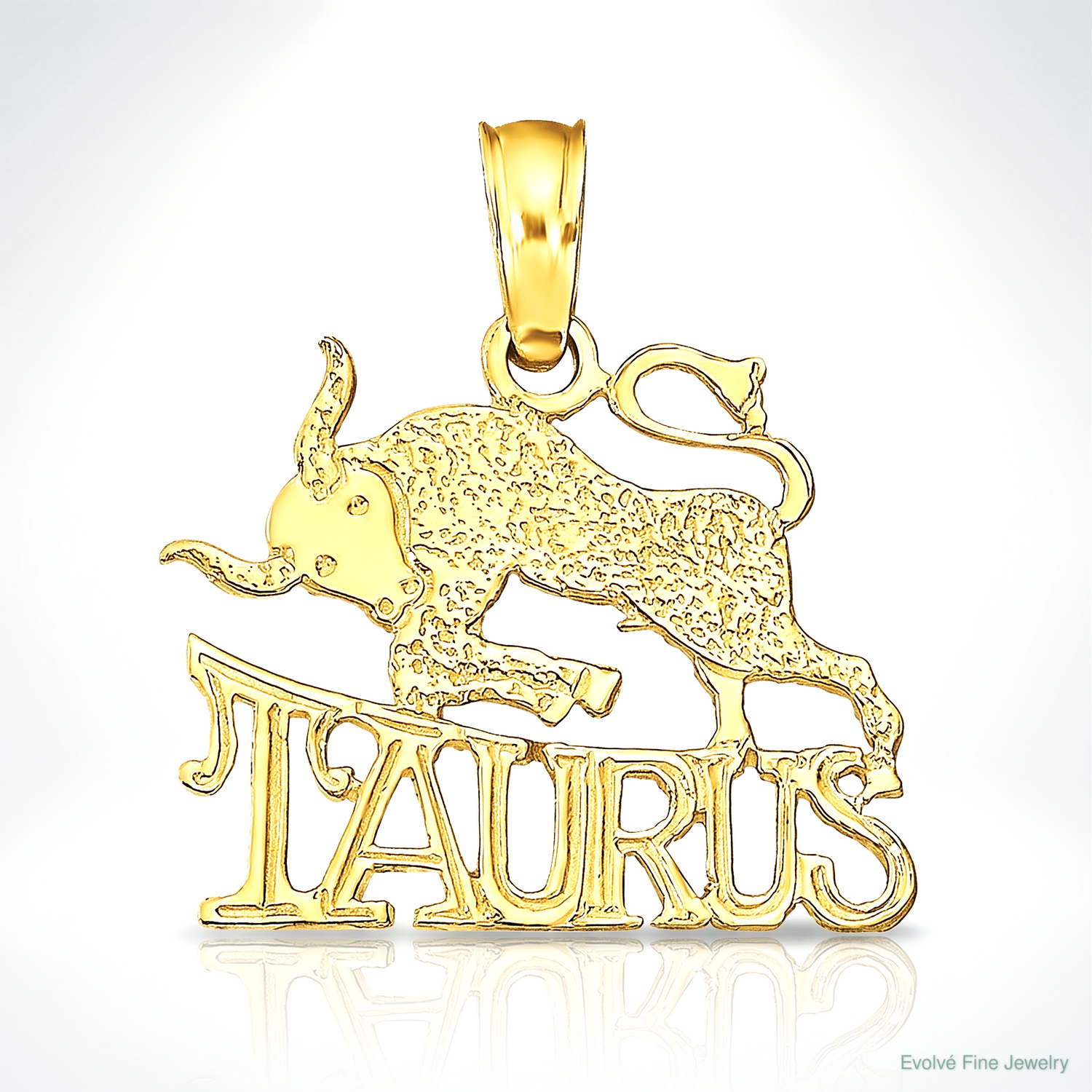 14K TAURUS Zodiac Charm - Lifestyle View