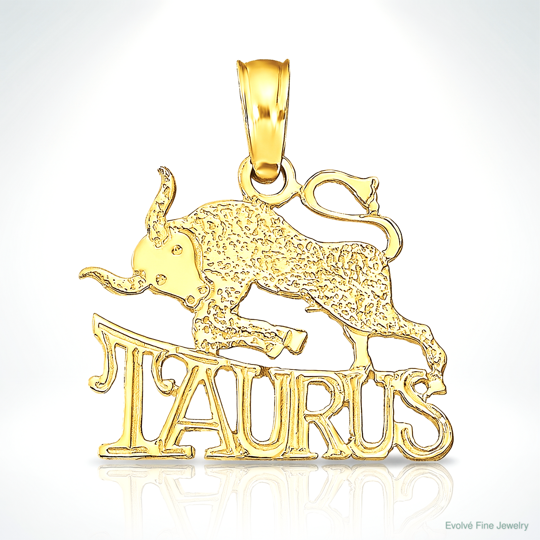 14K TAURUS Zodiac Charm - Lifestyle View