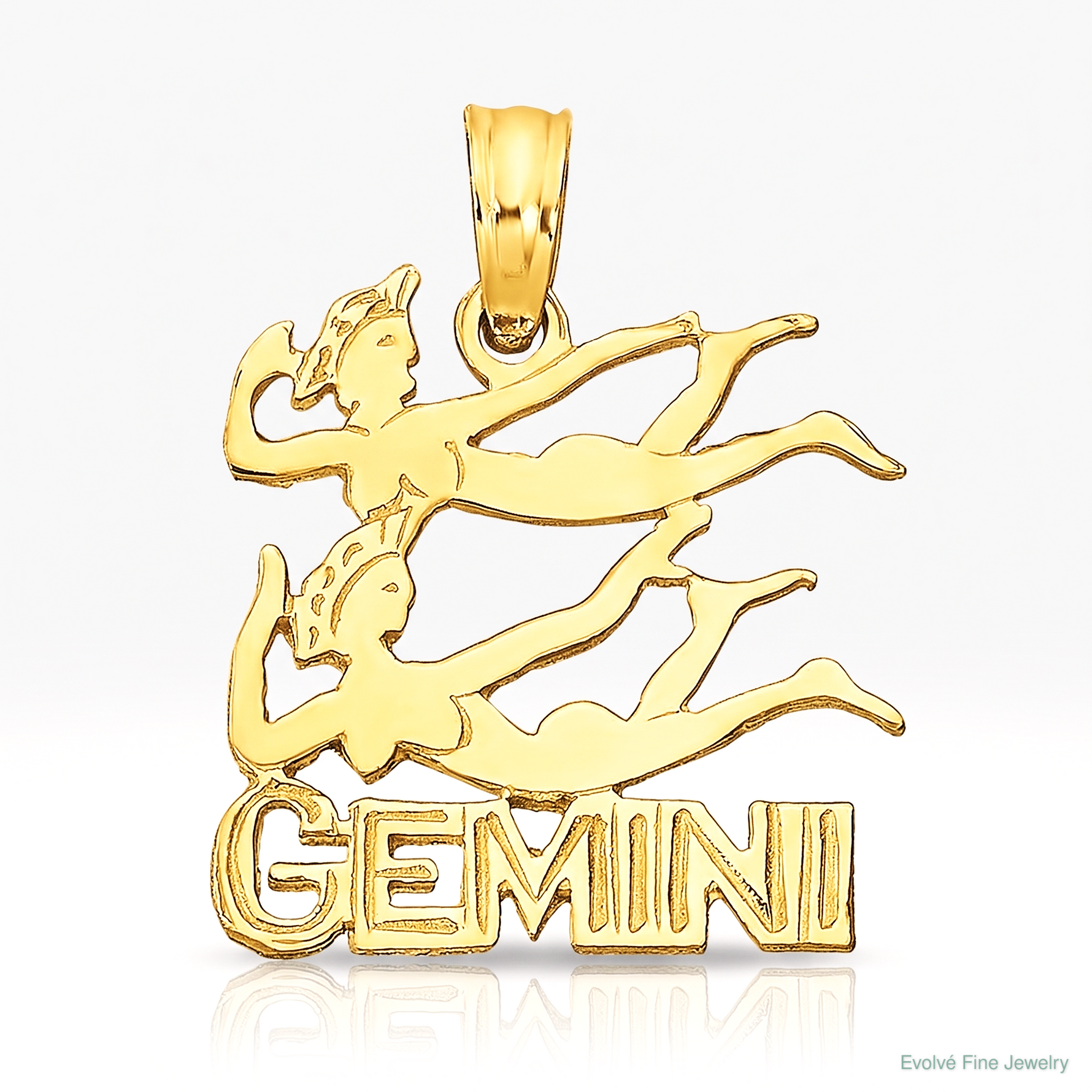 14K GEMINI Zodiac Charm - Lifestyle View