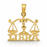 14K LIBRA Zodiac Charm - Lifestyle View