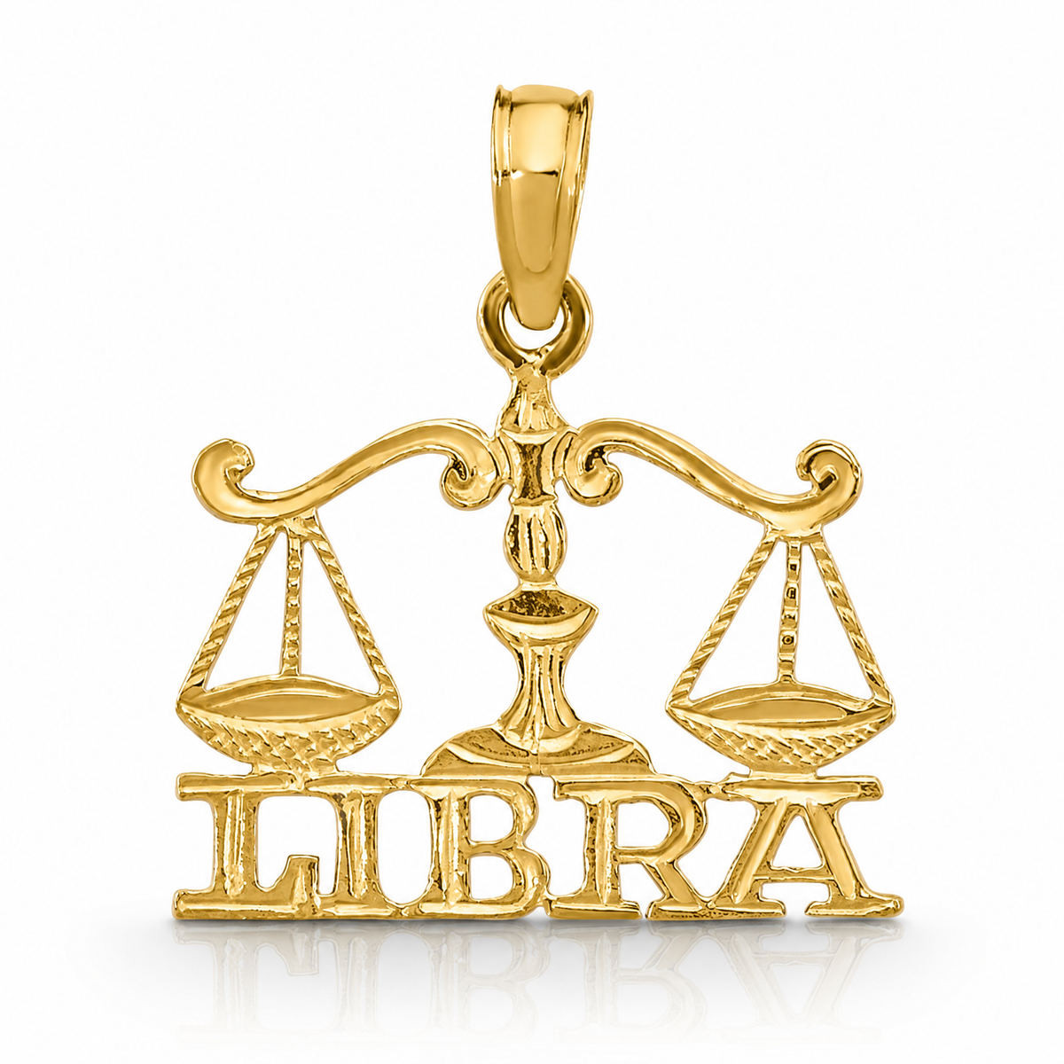 14K LIBRA Zodiac Charm - Lifestyle View
